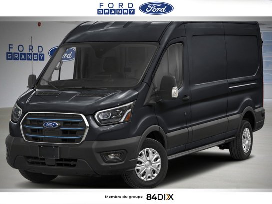 Ford E-Transit fourgonnette utilitaire T-350 EL PA toit surélevé 148 po PNBV de 9 500 lb 2025 Noir agate métallisé