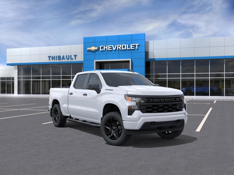 CHEVROLET SILVERADO 1500 Custom cabine multiplace 4RM 157 po 2026 Blanc
