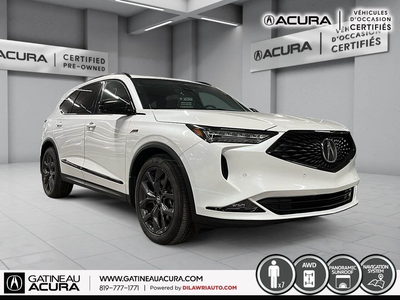 Acura MDX A-Spec SH-AWD 2024 Blanc Ottawa & Gatineau - photo #12