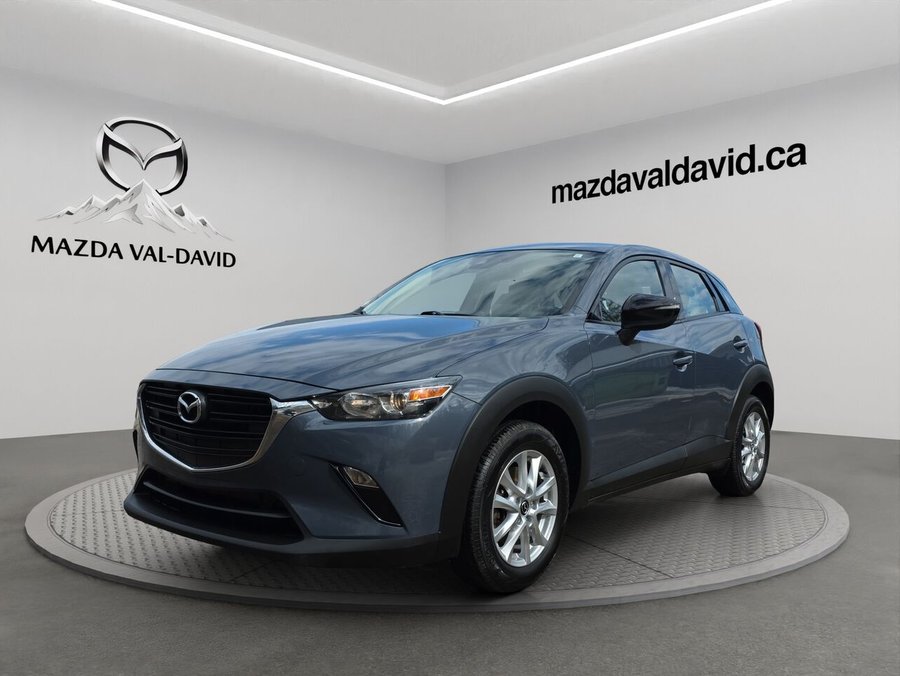 Mazda CX-3 GS AWD, Volant chauffant, Sièges en cuir, Bluetooth 2021 Bleu