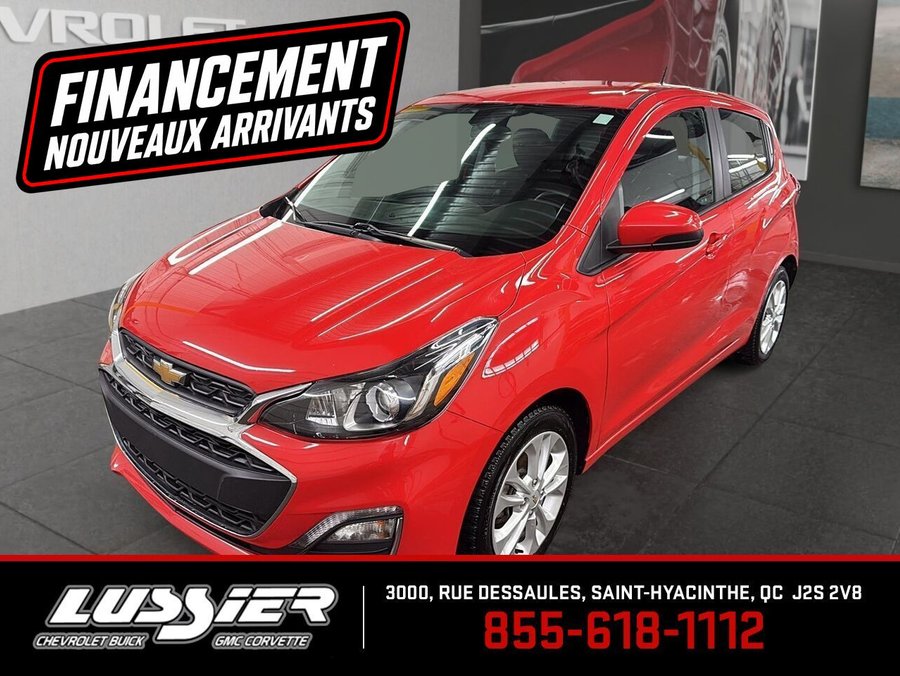 CHEVROLET SPARK 1LT + GRANTIE DISPONIBLE + 1-2-3 CHANCES FINANCEMENT 2021 Rouge