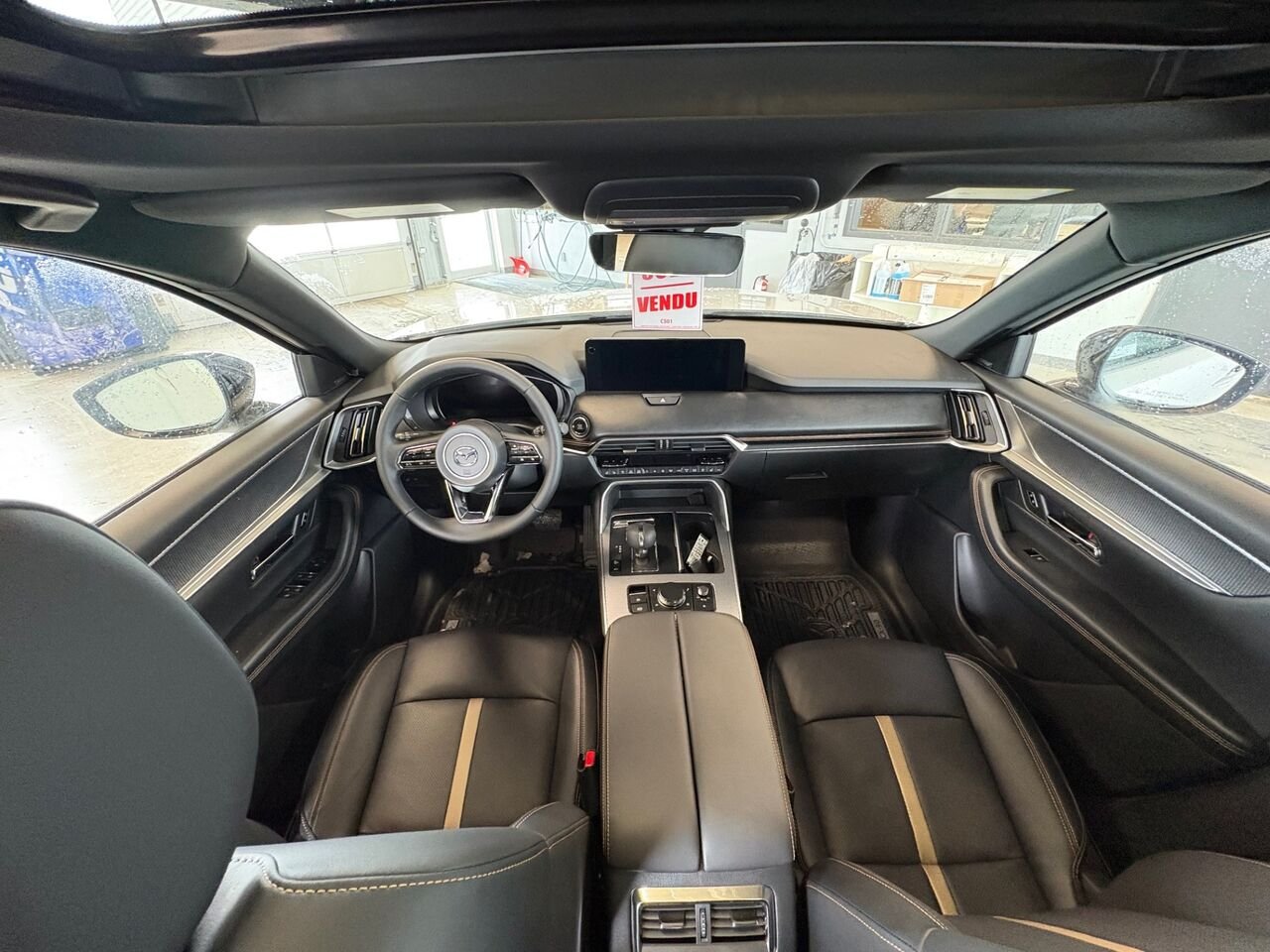MAZDA CX-90 hybride léger GT-P TI 2026 Blanc rhodium métallisé Châteauguay - photo #10