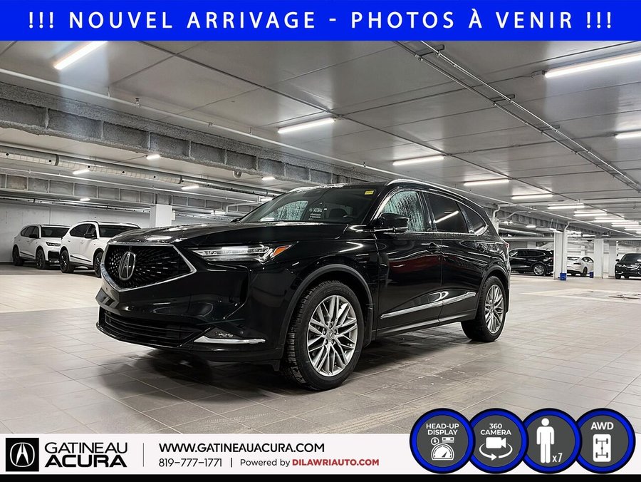 Acura MDX *** UN PROPRIO + CLEAN CARFAX *** 2022 Noir