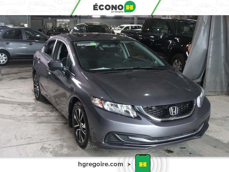 Honda Civic 821030 | EX AUTO A/C TOIT GR ELECT MAGS CAM RECUL 2015 Gris Laval - photo #0