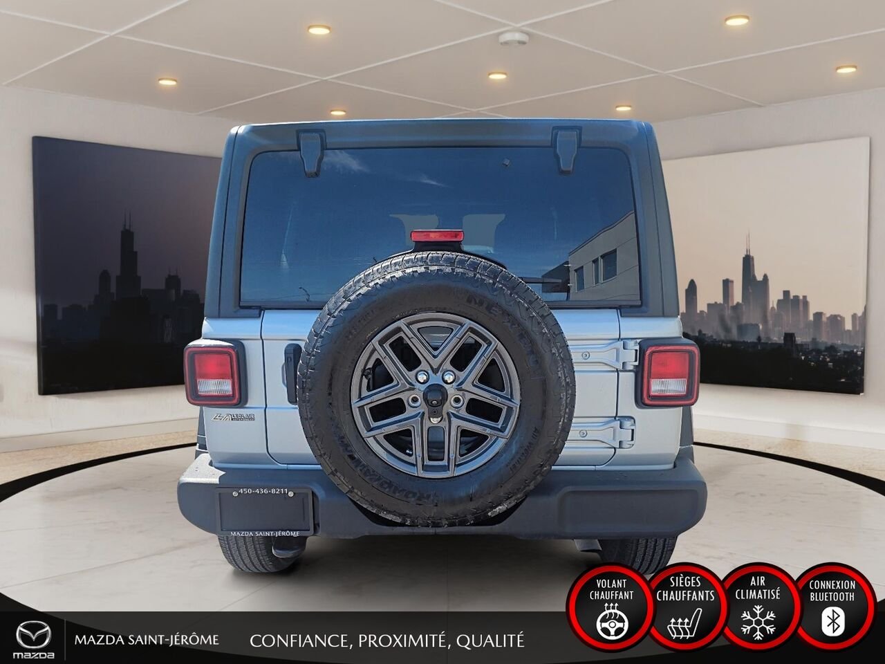 2024 Jeep Wrangler Sport S 4 portes | 2 TOITS | AUTOMATIQUE Grey Saint-Jérôme - photo #6