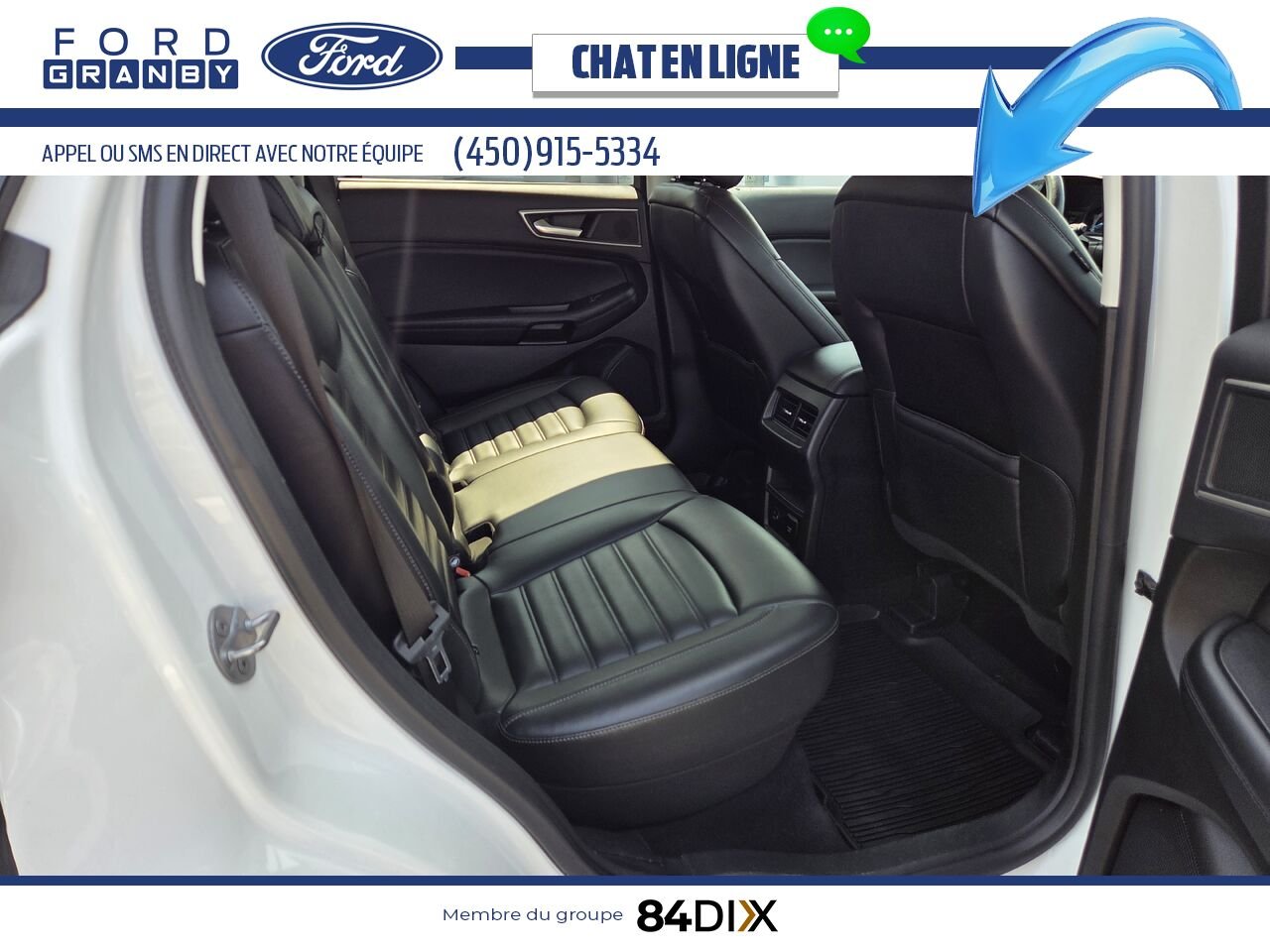 Ford Edge 2022 Blanc Granby - photo #22