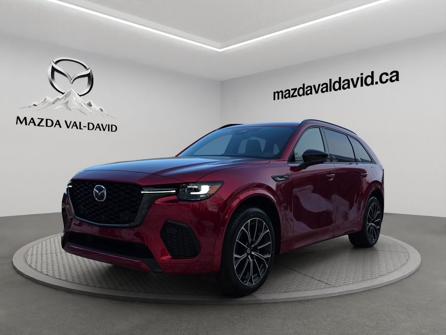 2025 Mazda CX-70 PHEV Éligible à une subvention gouvernementale allant jusqu’à 7500$ Soul Red Crystal Metallic