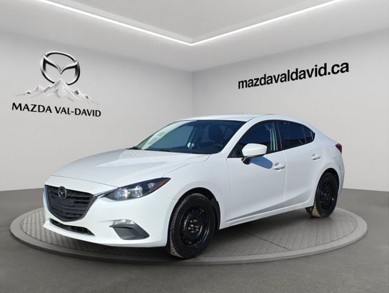 2015 Mazda Mazda3 Berline 4 portes, boîte manuelle, GX, commande audio au volant, bluetooth White