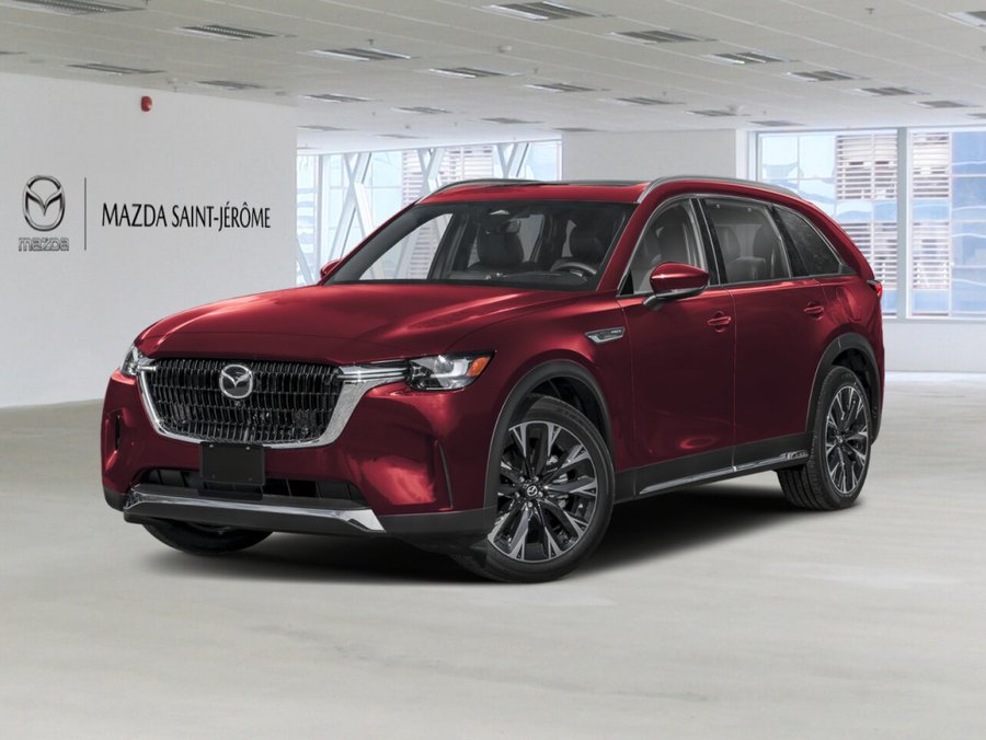 MAZDA CX-90 hybride rechargeable GT TI 2026 Rouge artisanal cristal métallisé