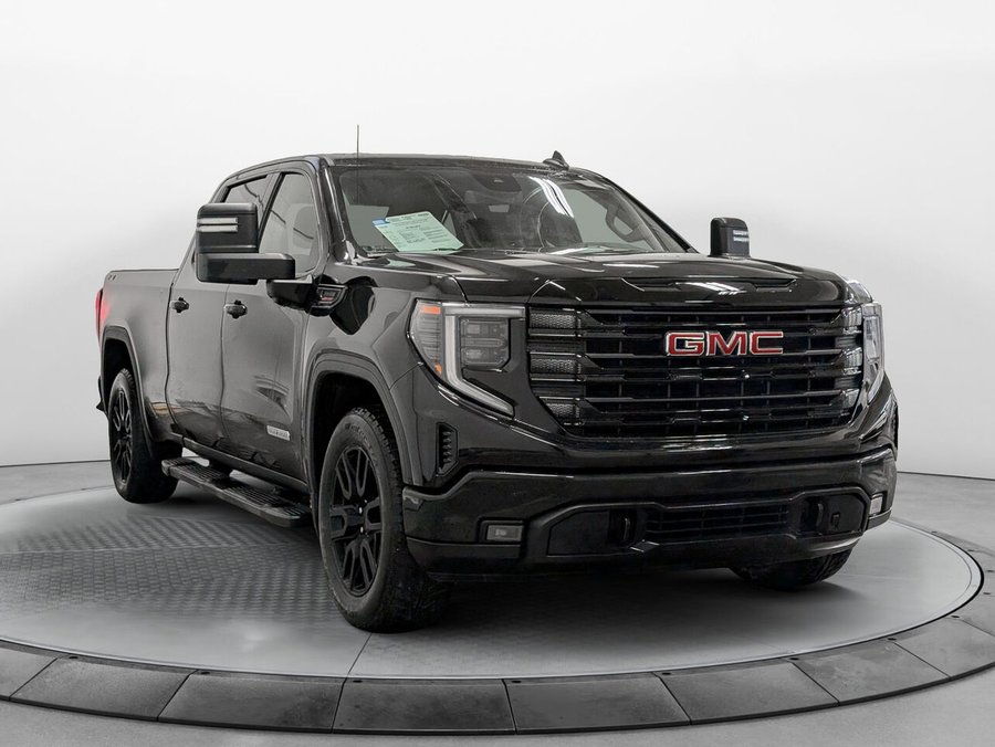 GMC SIERRA 1500 4WD CREW CAB PICKUP Elevation 3.0L Diesel volant et Sièges Chauffants 2024 Noir
