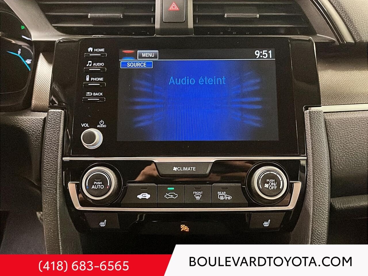 Honda Civic Berline 99922A-20 | LX 2019 Bleu Québec - photo #11