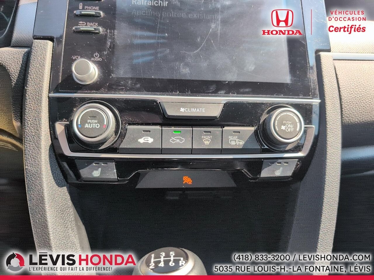 Honda Civic LX LX BM 2019 Blanc Lévis - photo #24