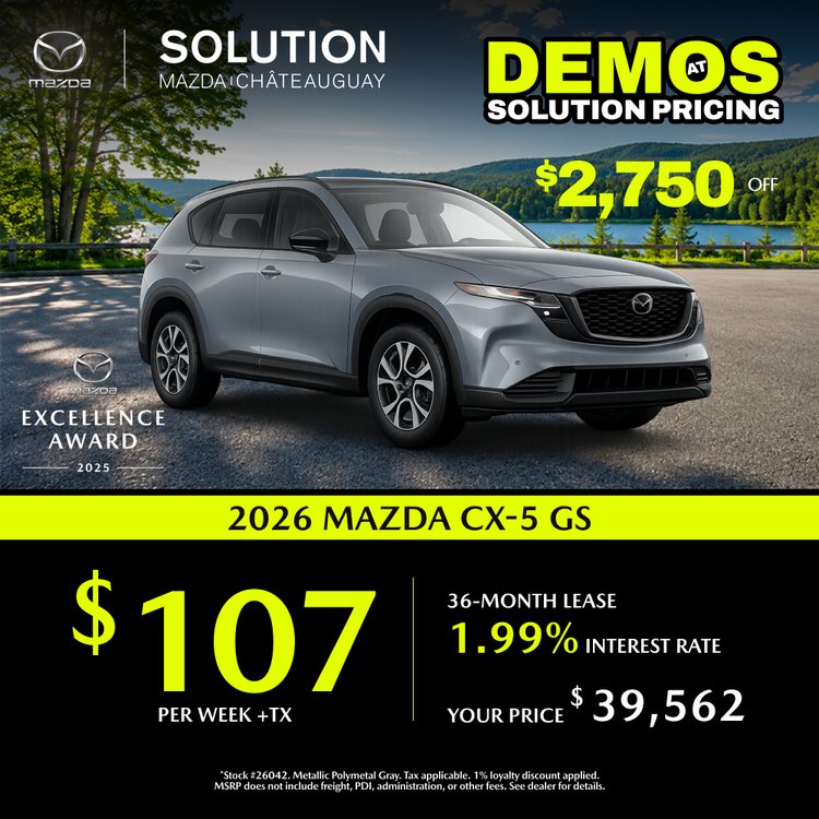 Solution mazda promo aout CX 5 GS 2026 EN