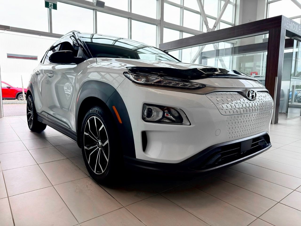 Hyundai Kona électrique 2021 Blanc Notre-Dame-des-Prairies - photo #6