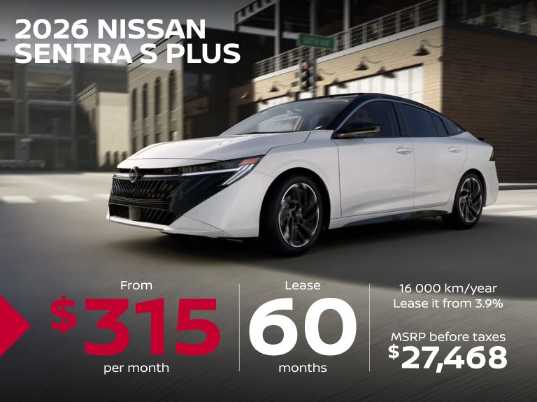 Nissan vimont Accueil mai Sentra S PLUS 2026
