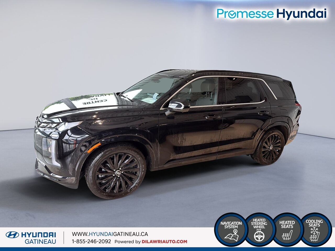 Hyundai Palisade Ultimate Calligraphy *** BLACK EDITION , toute equipe , bas millage *** 2025 Noir Ottawa & Gatineau - photo #4
