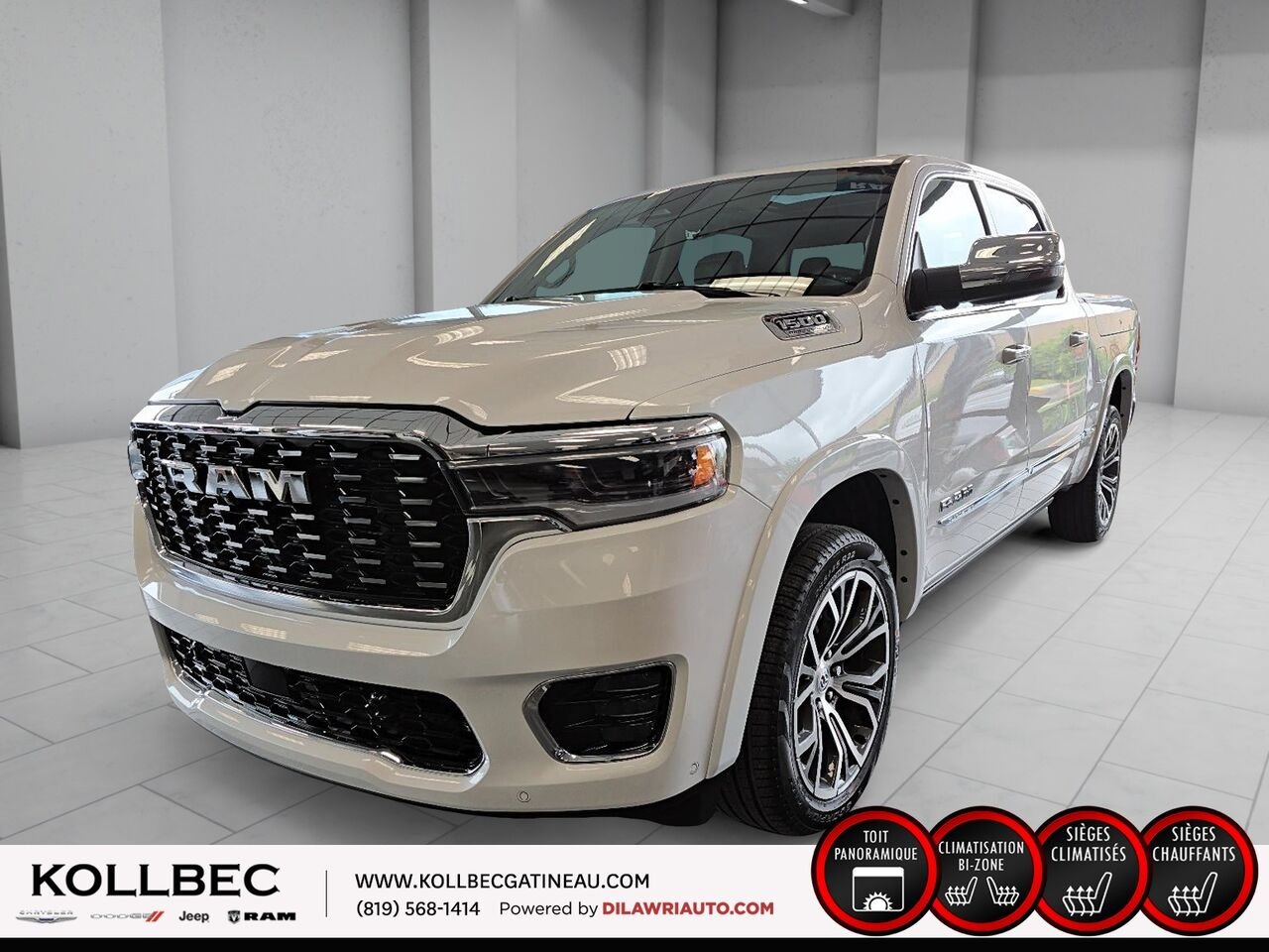 RAM 1500 26730 | Tungsten cabine d'équipe 4x4 caisse de 5 pi 7 po 2026 Triple couche nacrée ivoire Gatineau - photo #0