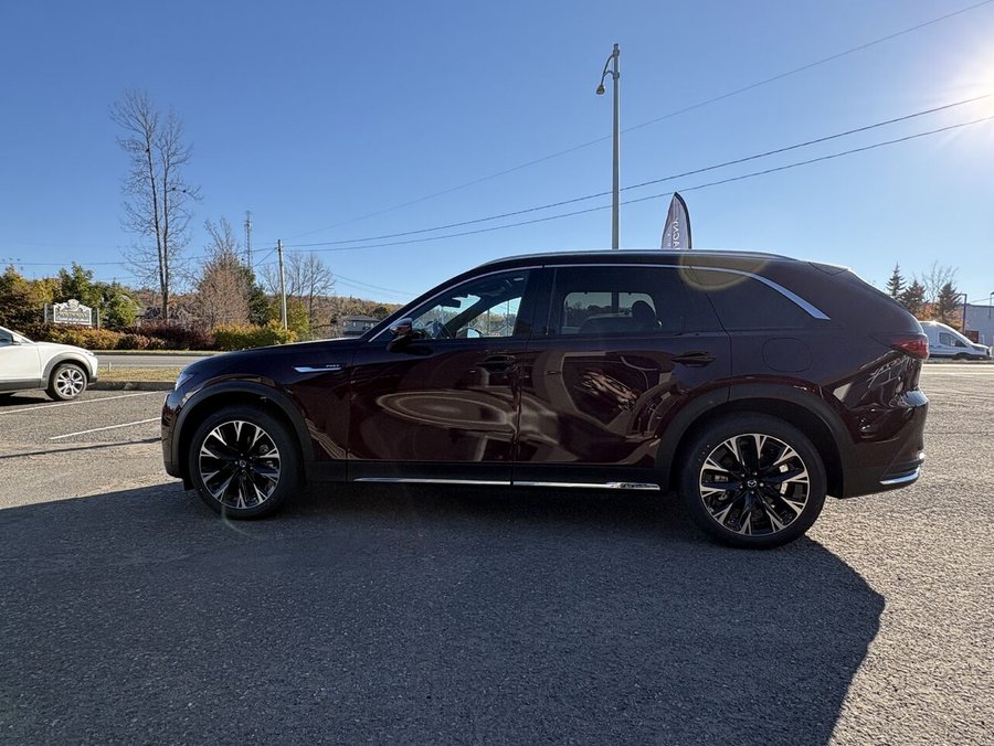 MAZDA CX-90 hybride rechargeable GT TI 2025 Rouge artisanal cristal métallisé