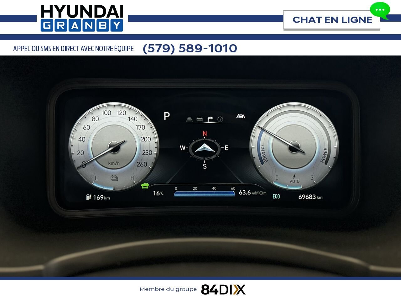 Hyundai Kona électrique 2023 Gris Granby - photo #17