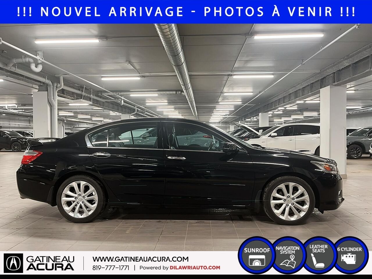 Honda Accord Touring V6 2015 Noir Gatineau - photo #3