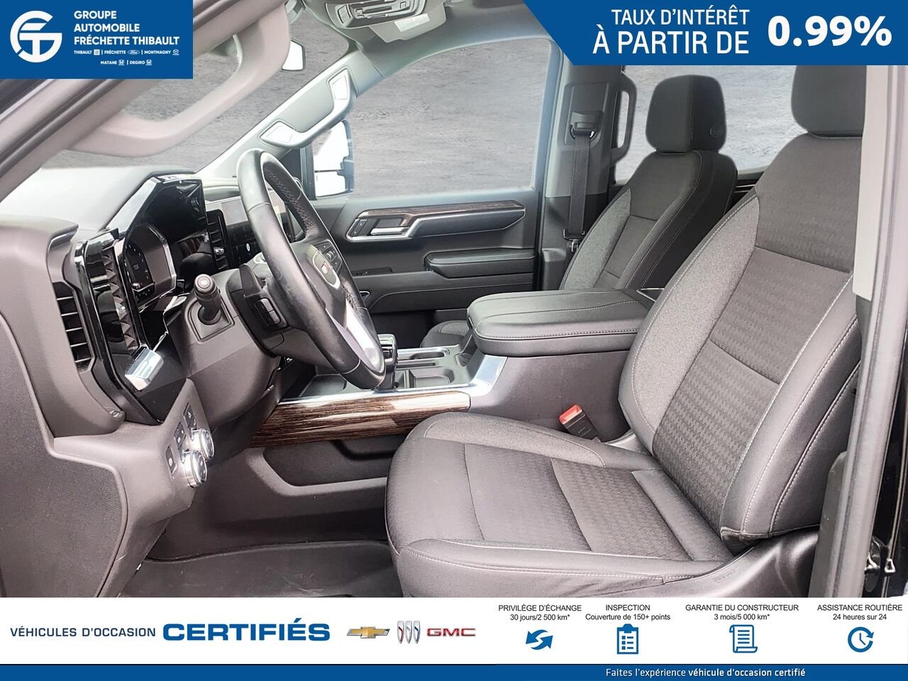 GMC SIERRA Elevation cabine multiplace 4RM 157 po 2024 Noir Montmagny - photo #8