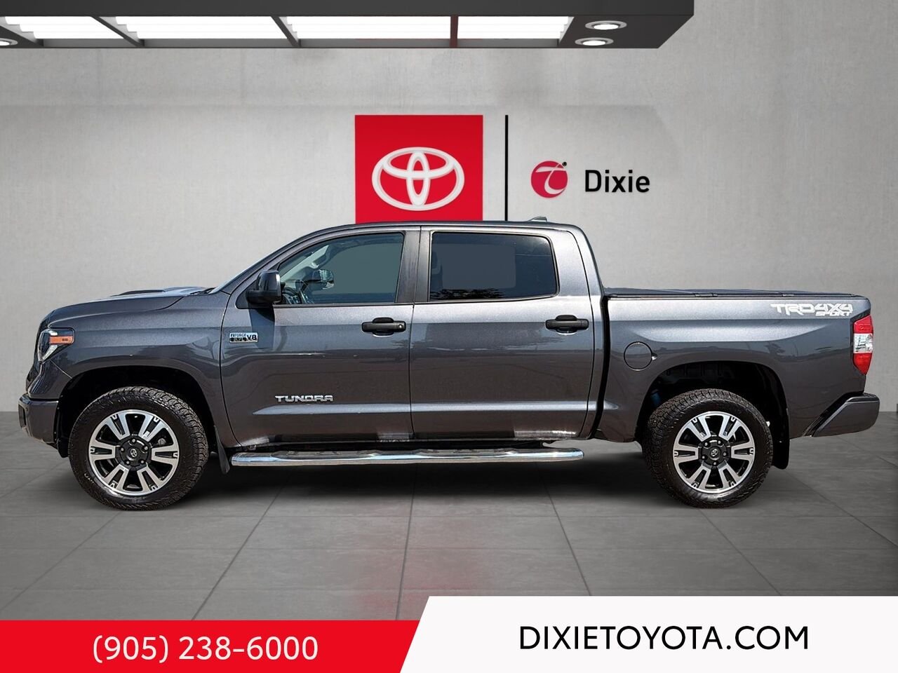 2021 Toyota Tundra TRD SPORT PREMIUM CREWMAX / CLEAN CARFAX / LEATHER SURFACE / CARPLAY AND ANDROID AUTO Magnetic Grey Metallic Mississauga - photo #7