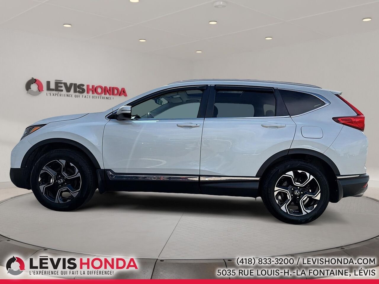 Honda CR-V Touring AWD Touring Traction Intégrale 2018 Blanc Lévis - photo #4