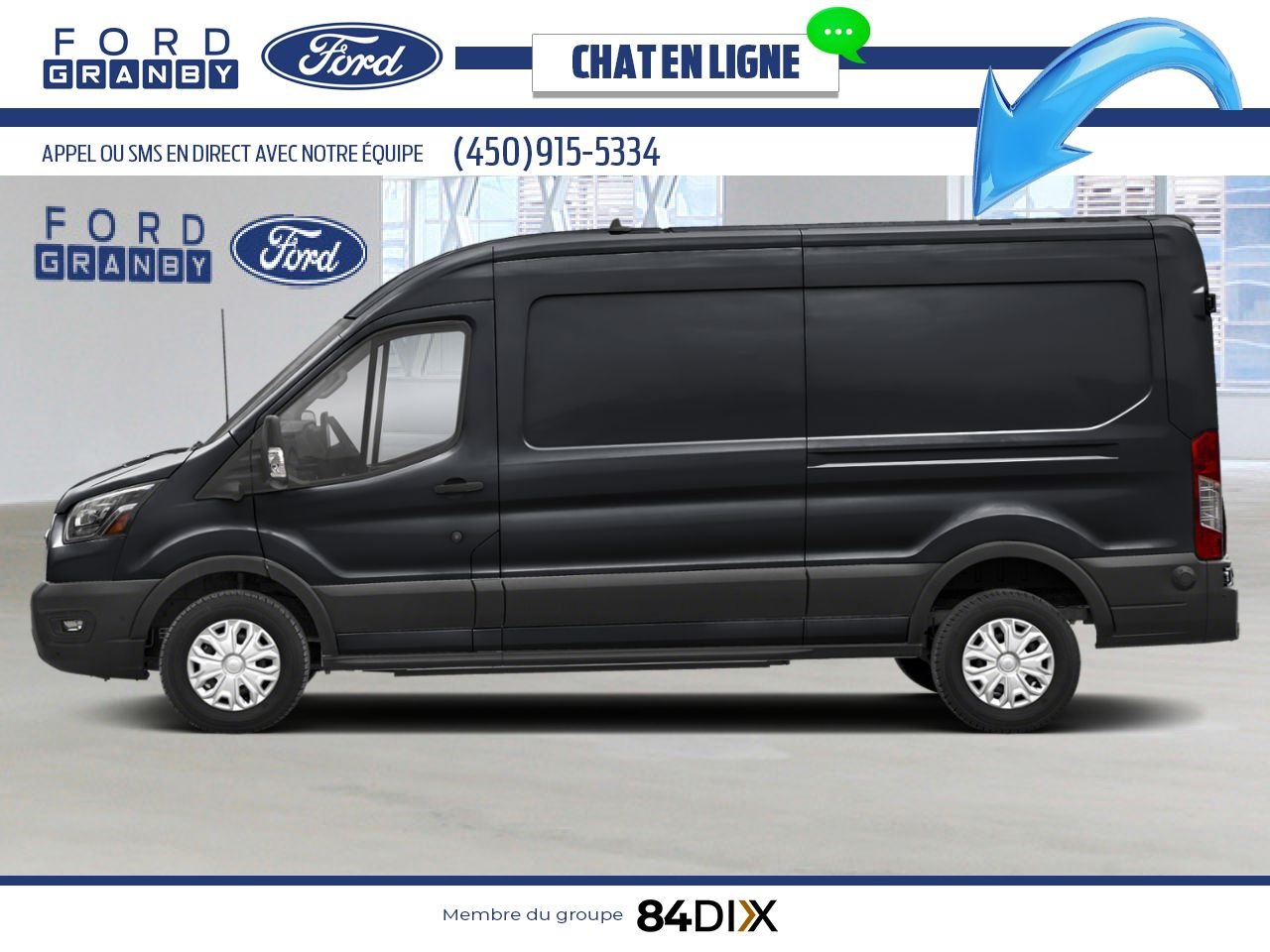 2025 Ford E-Transit Cargo Van Agate Black Metallic Granby - photo #1