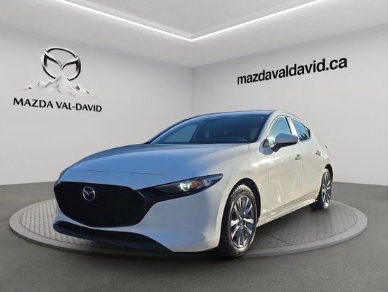 2024 Mazda Mazda3 Sport GS, BA, Volant chauffant, Toit ouvrant, Sièges en cuir White