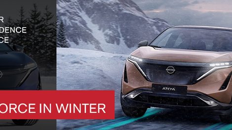 Electric winter driving: discover the performance of the Nissan ARIYA and e-4ORCE all-wheel drive