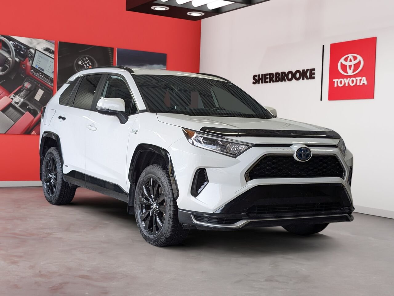 Toyota RAV4 Prime SE/SIÈGES CHAUFFANTS/VOLANT CHAUFFANT/AC/BLUETOOTH/CAMERA DE RECUL 2021 Blanc Sherbrooke - photo #1