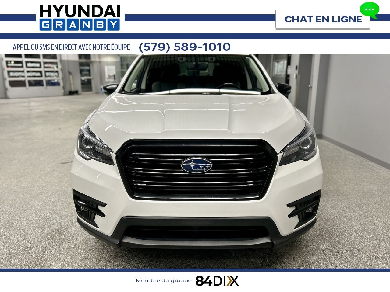 2022 Subaru Ascent White Granby - photo #3