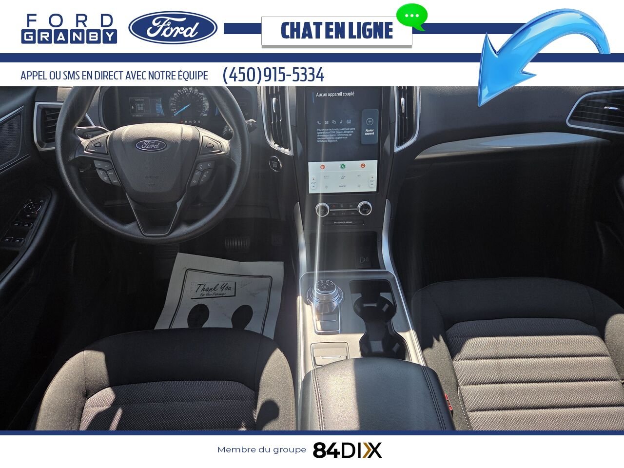 2022 Ford Edge White Granby - photo #8