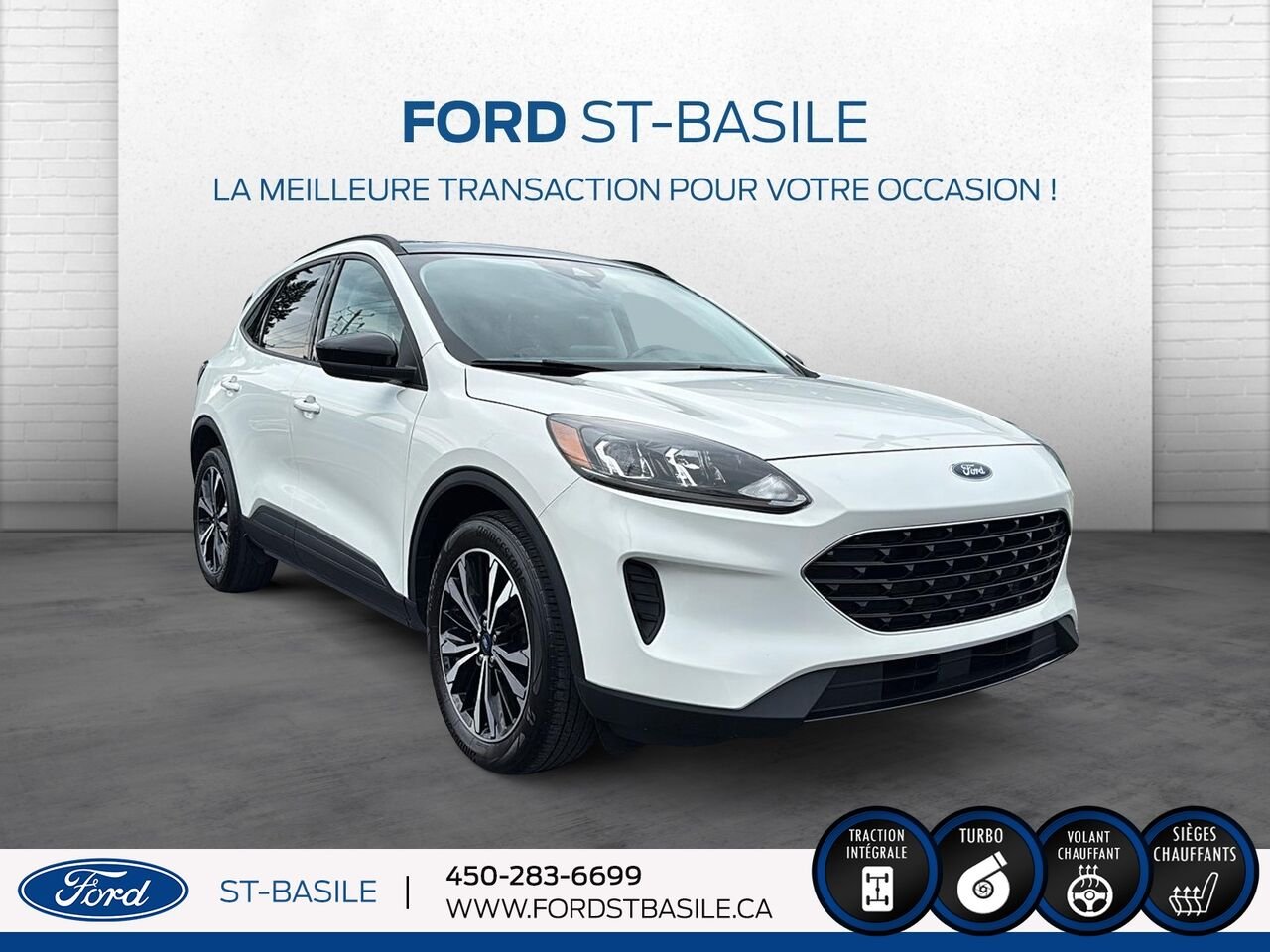 2021 Ford Escape White Saint-Basile-le-Grand - photo #9