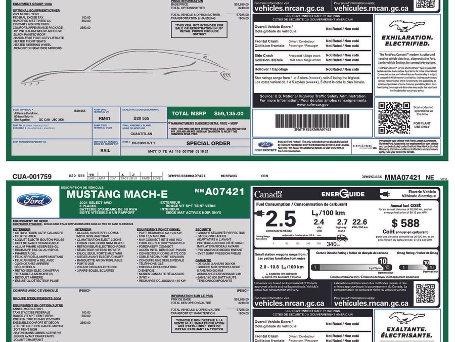 2021 Ford Mustang Mach-E 2021 Red