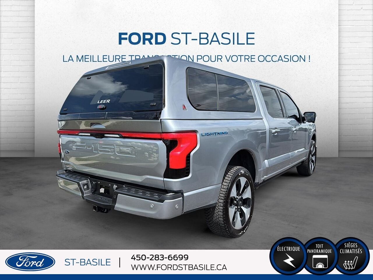 2023 Ford F-150 Lightning Silver Saint-Basile-le-Grand - photo #8