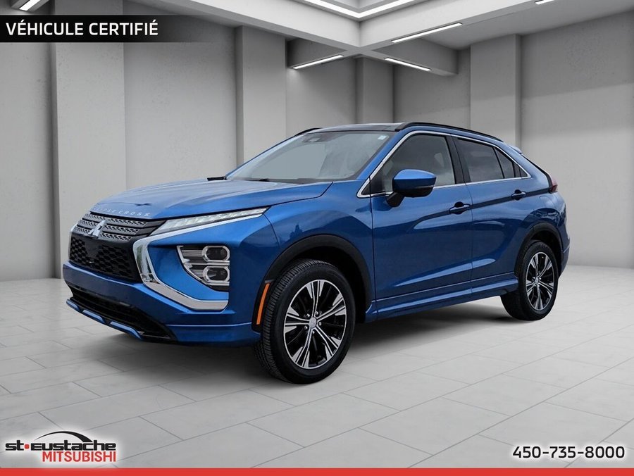 Mitsubishi Eclipse Cross GT S-AWC-CUIR-TOIT PANO-SIÈGES ET VOLANT CHAUFFANTS 2022 Bleu