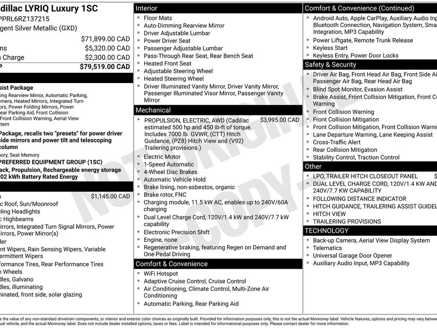 2024 Cadillac LYRIQ 2024 Silver