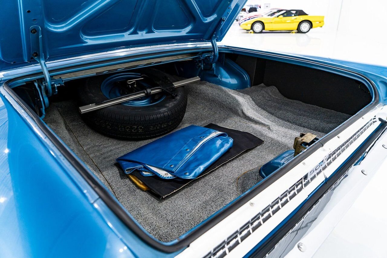 Ford Galaxie 500 *PRIX EN USD* 406 Cu In TriPower 4-Speed Convertible 1963 Bleu Montréal - photo #56