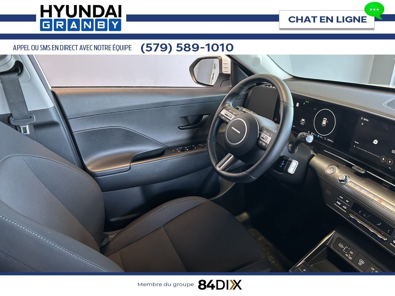 Hyundai Kona électrique 2024 Blanc Granby - photo #19