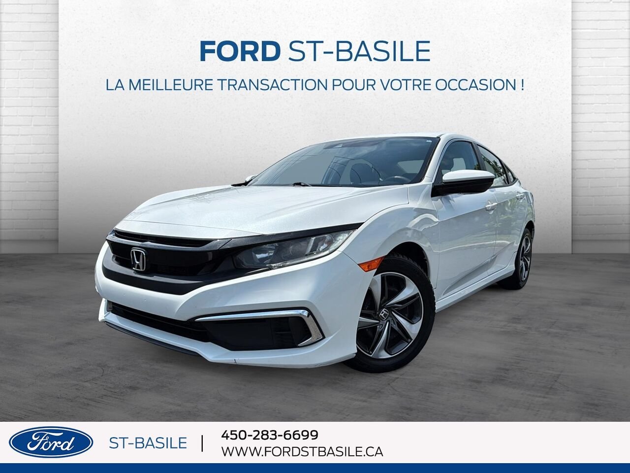 2020 HONDA CIVIC White Saint-Basile-le-Grand - photo #0