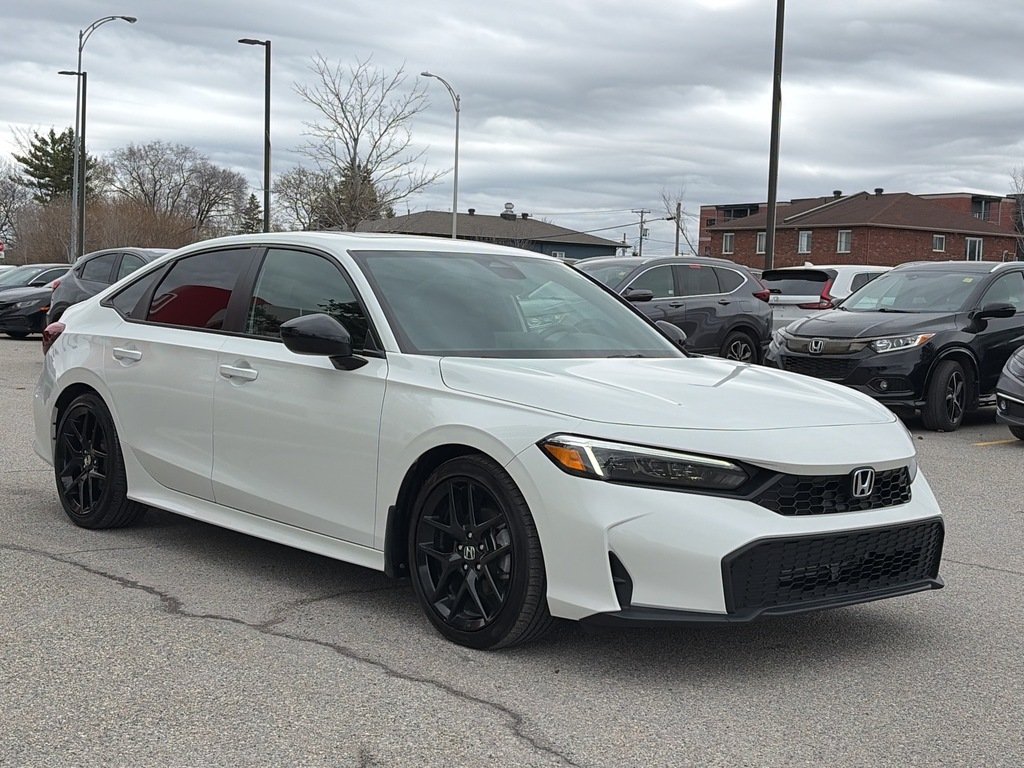 2025 Honda Civic Sedan Sport White Gatineau - photo #6