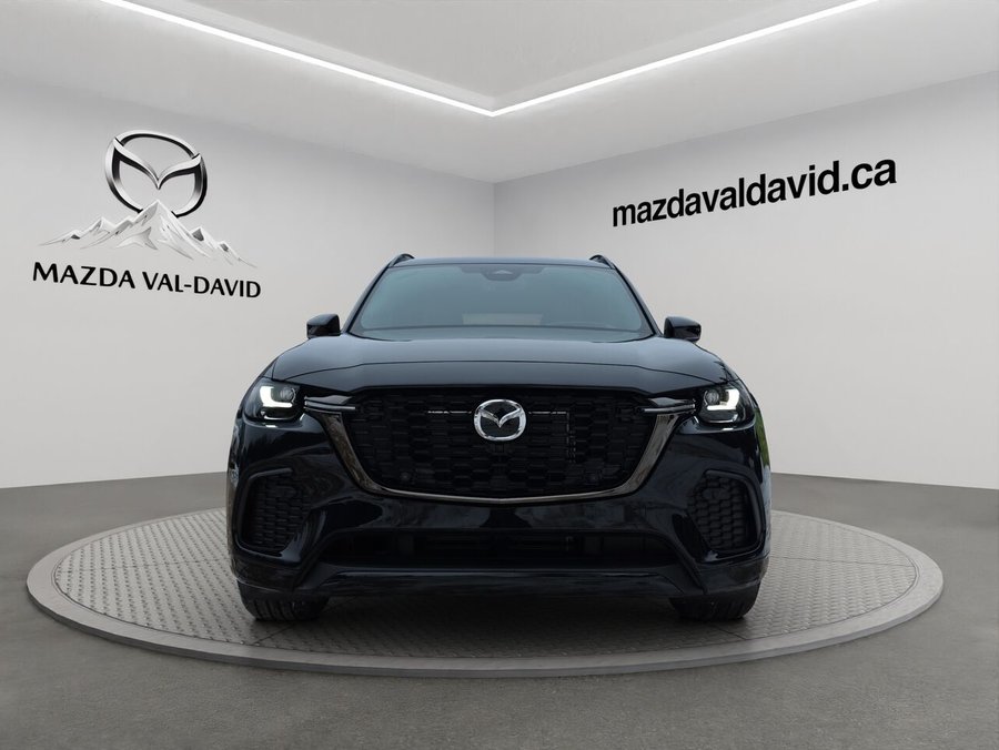 2026 Mazda CX-70 MHEV GT-P, 5 passagers, Mode hybride, awd, toit ouvrant panoramique, cuir, navigation, écran central de 12,3 po Jet Black Mica
