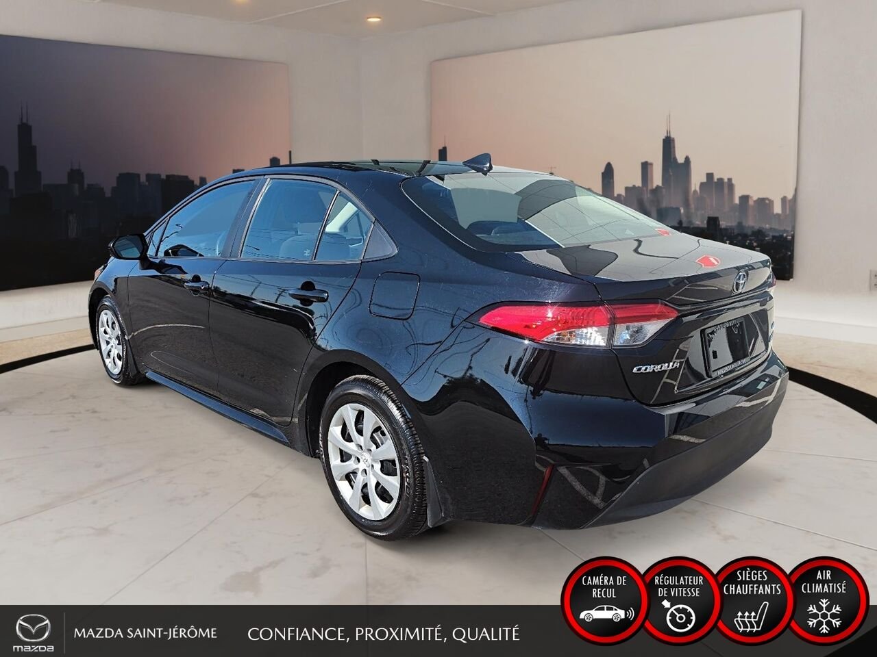 Toyota Corolla LE CVT 2023 Noir Saint-Jérôme - photo #8