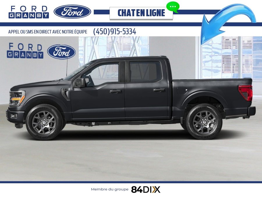 Ford F-150 STX cabine SuperCrew 4RM caisse de 5,5 pi 2026 Noir agate métallisé