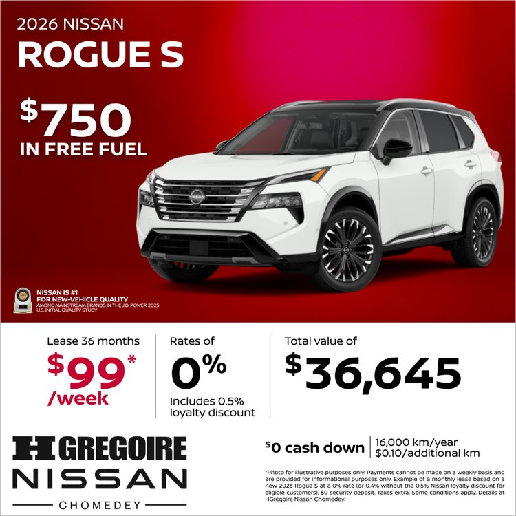 Nissan chomedey promo mai Rogue S EN