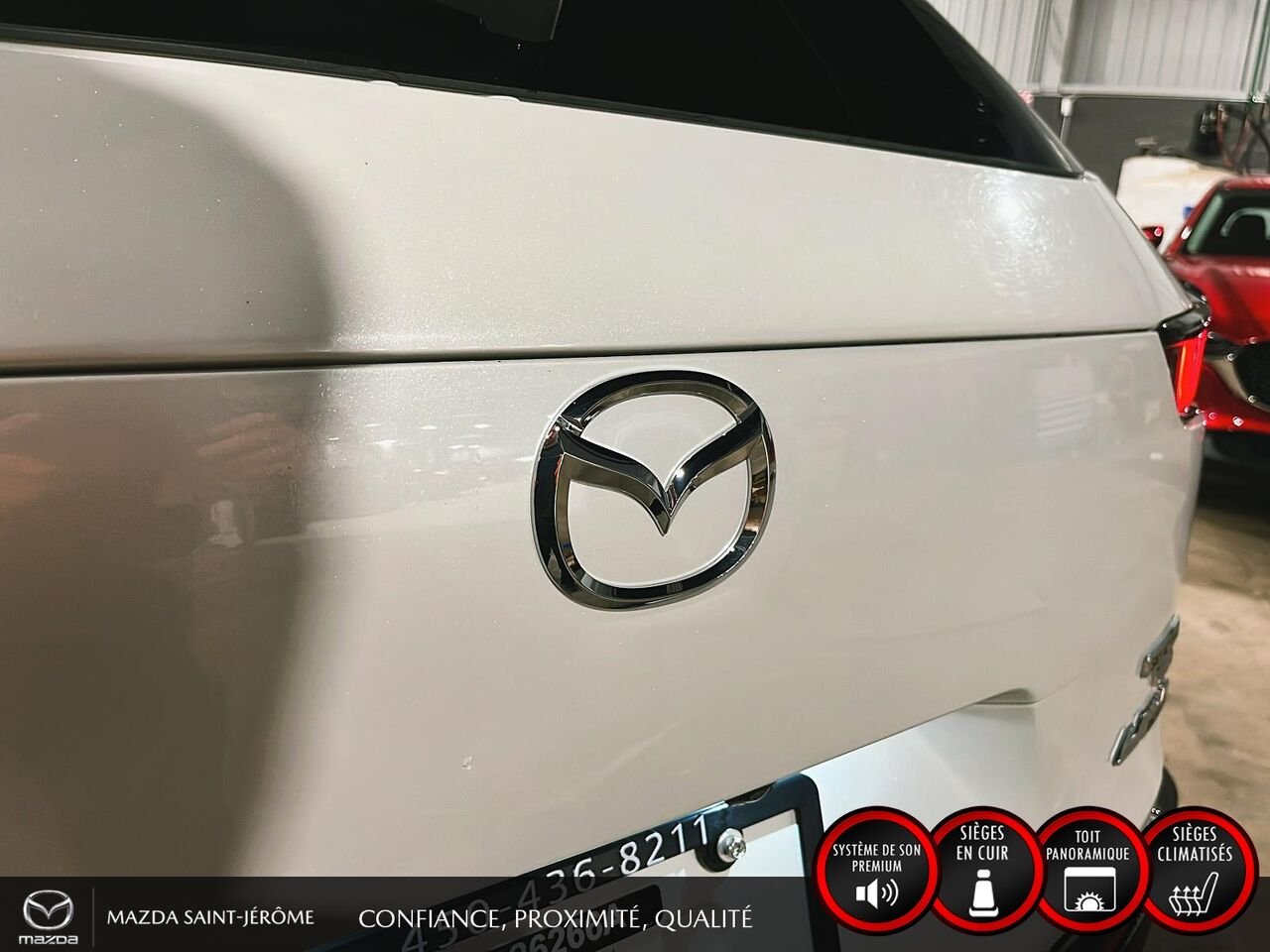 Mazda CX-50 GT avec moteur turbo | TOIT PANO | TOWING PACK | CUIR | AWD | 2023 Blanc Saint-Jérôme - photo #7