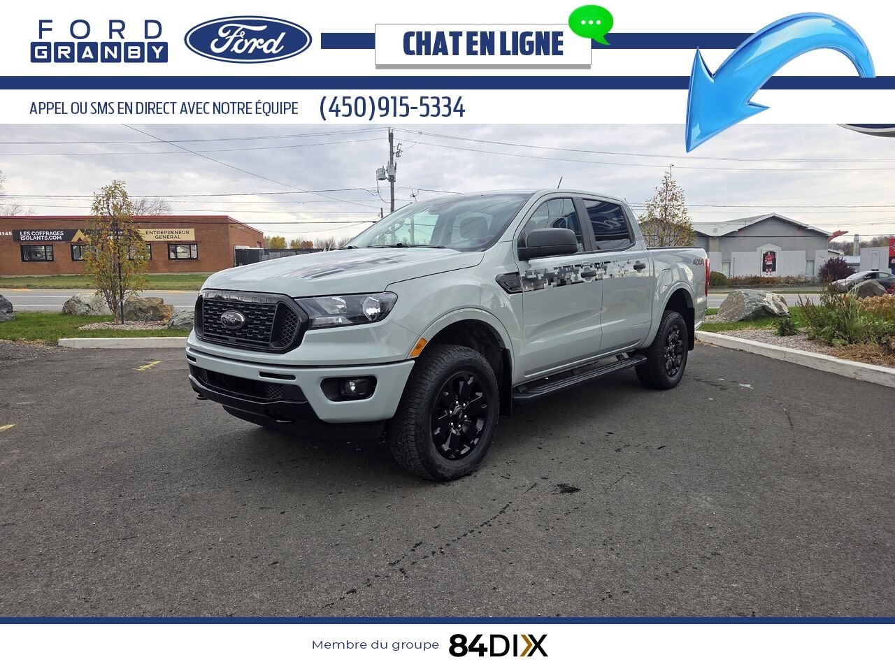 Ford Ranger 2023 Gris Granby - photo #2