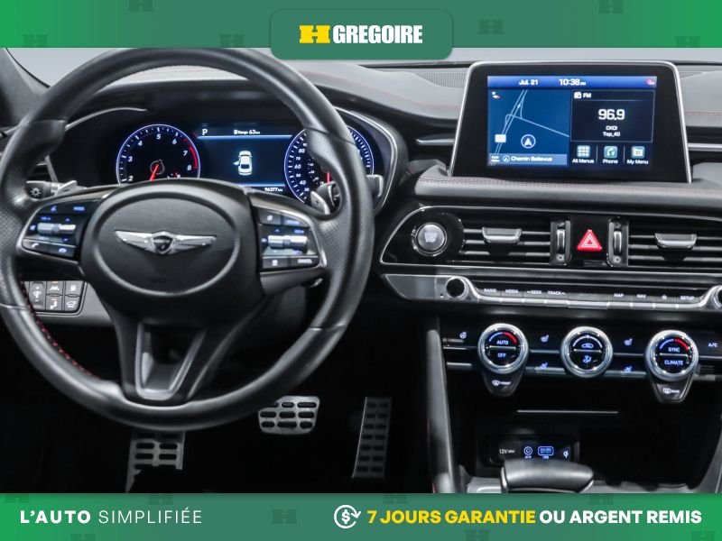 Genesis G70 821468 | 3.3T Sport AWD AUTO AC CUIR TOIT NAV MAGS CAM RECU 2021 Gris Laval - photo #17