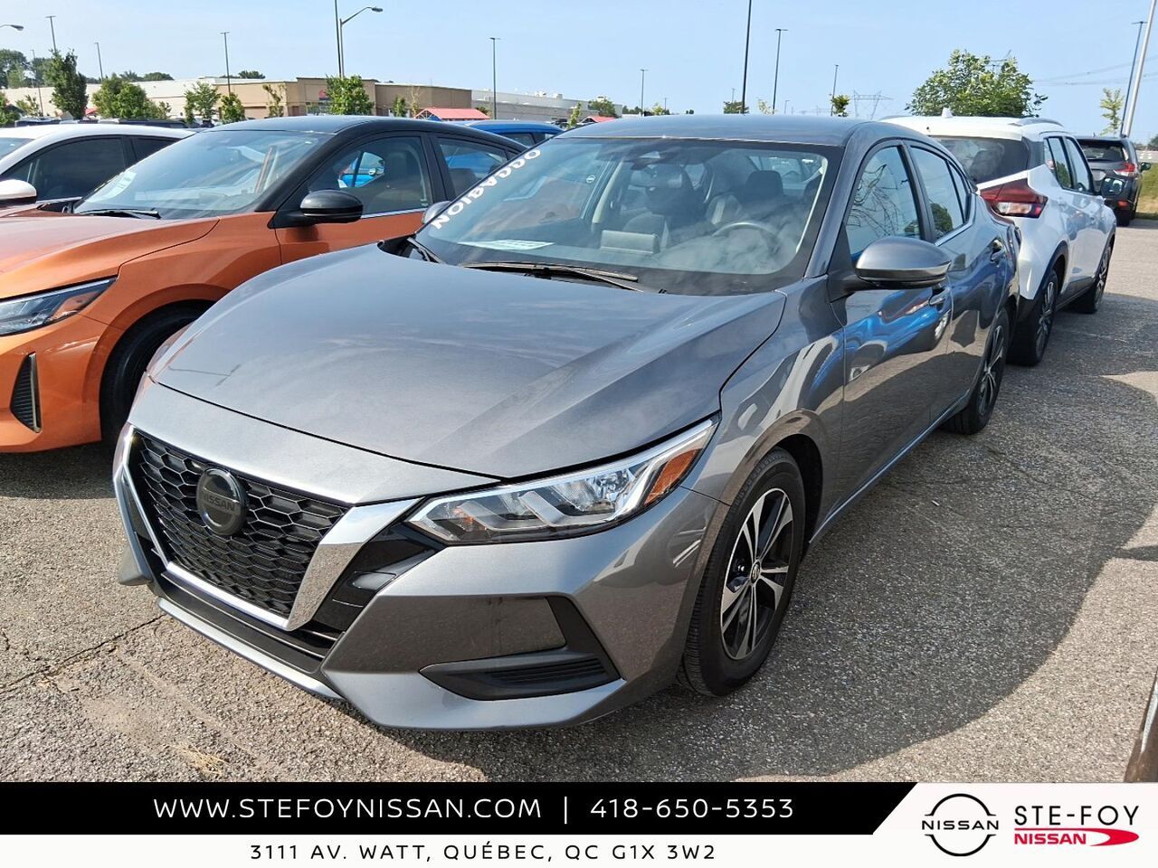 Gray 2022 Nissan Sentra Sedan Front-Wheel Drive Continuously Variable Transmission